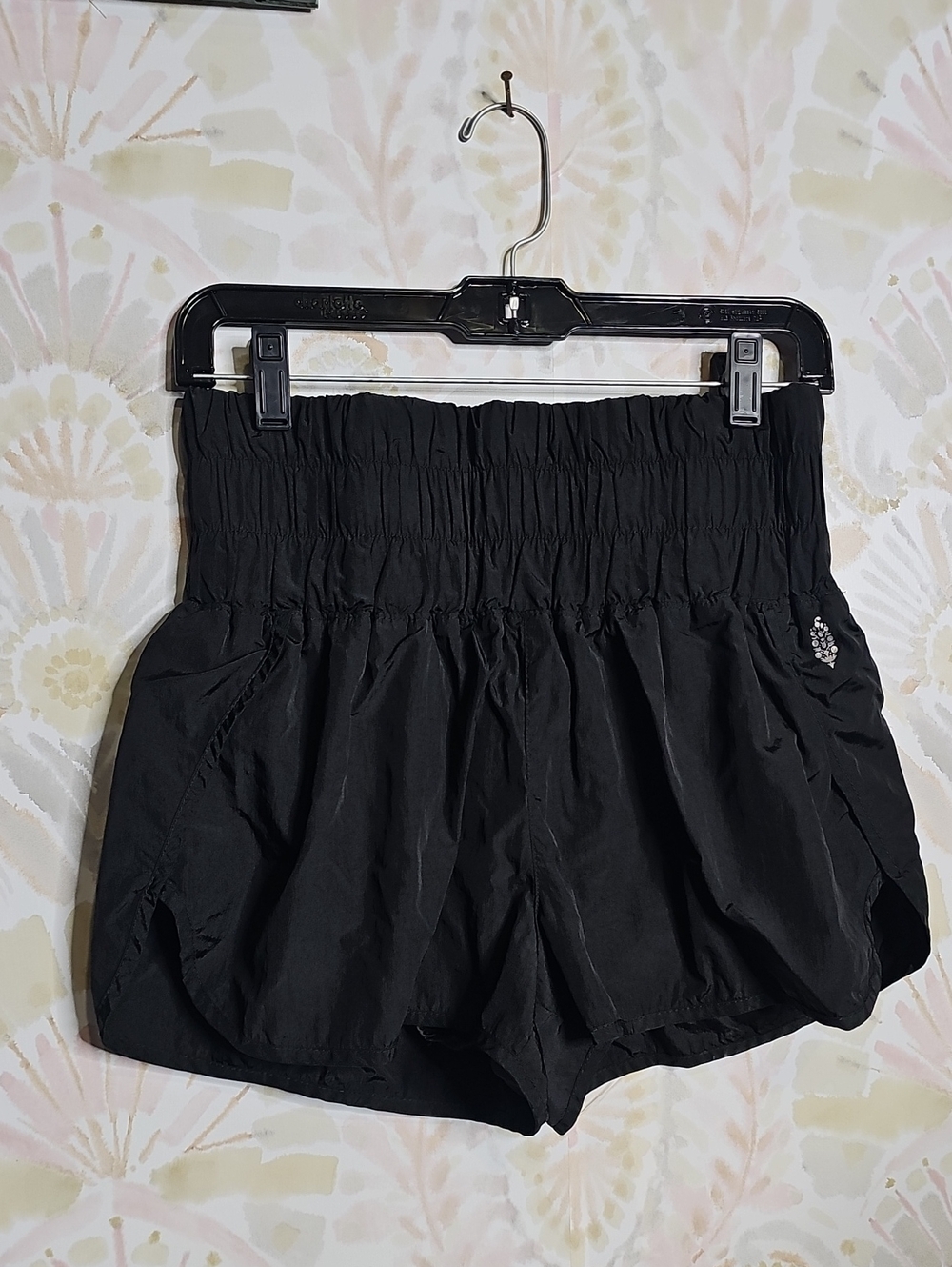 Free People High-Waist Smocked Black Women’s Shorts